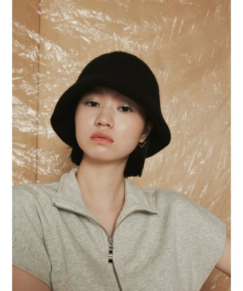 EMODA（エモダ）の「カバーハーフジップトップ（Tシャツ/カットソー・レディース・ホワイト/ブラック/グレー・FREE）」の8枚目の写真