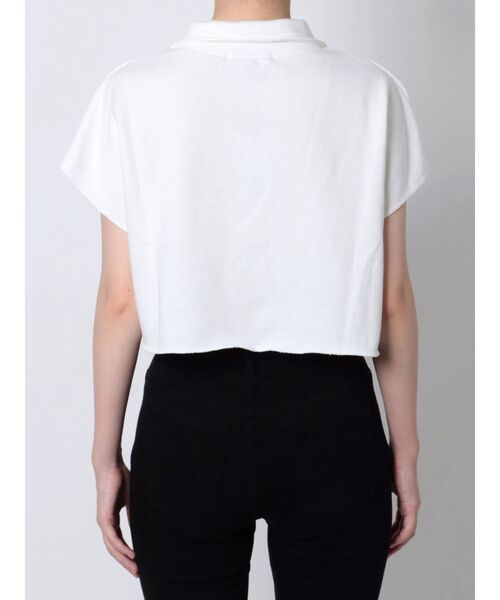 EMODA（エモダ）の「カバーハーフジップトップ（Tシャツ/カットソー・レディース・ホワイト/ブラック/グレー・FREE）」の21枚目の写真