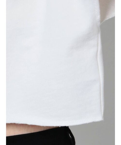 EMODA（エモダ）の「カバーハーフジップトップ（Tシャツ/カットソー・レディース・ホワイト/ブラック/グレー・FREE）」の18枚目の写真