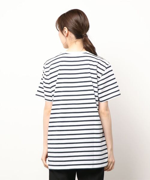 B.I.D.（ビーアイディー）の「《ナローボーダー Tシャツ》【W】【it】【FE】（Tシャツ/カットソー・レディース・ホワイト×ブラック/ホワイト×ネイビー・X-LARGE/LARGE）」の3枚目の写真