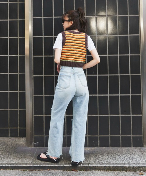 vintage HYSTERIC GLAMOUR 鍵編み ニット タンクトップ vintage HYSTERIC GLAMOUR 鍵編み ニット タンクトップ STYLING