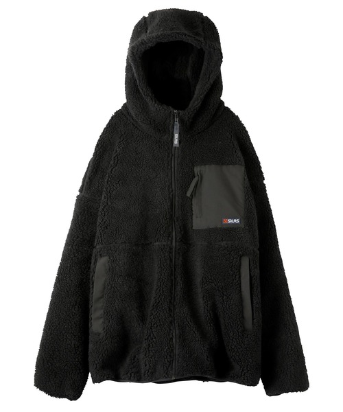 SILAS（サイラス）の「BOA HOODED JACKET　サイラスボアフーデッドジャケット（ブルゾン・メンズ・ホワイト/グレー/ベージュ/ブラック・M/XL/L）」の15枚目の写真