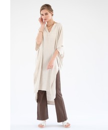 ALEXIA STAM | Slit Neck Relax Dress /スリットネックリラックスドレス(ワンピース)