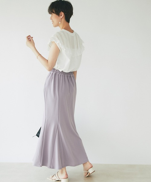 un dix cors（アンディコール）の「大人可愛い　前後2WAYピンタックフリルブラウス（シャツ/ブラウス・レディース・ブラック/レッド/オフホワイト/ブルー・FREE）」の16枚目の写真