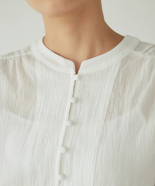 un dix cors（アンディコール）の「大人可愛い　前後2WAYピンタックフリルブラウス（シャツ/ブラウス・レディース・ブラック/レッド/オフホワイト/ブルー・FREE）」の17枚目の写真