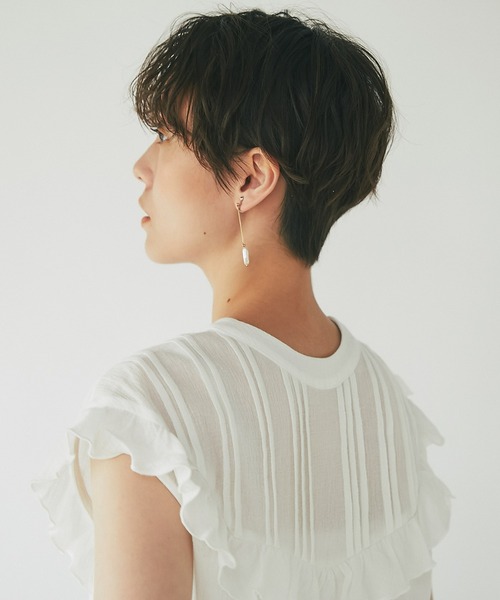 un dix cors（アンディコール）の「大人可愛い　前後2WAYピンタックフリルブラウス（シャツ/ブラウス・レディース・ブラック/レッド/オフホワイト/ブルー・FREE）」の19枚目の写真