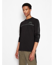 ARMANI EXCHANGE | 【A|X アルマーニ エクスチェンジ】ラインデザイン　長袖クルーネックTシャツ/REGULAR(Tシャツ/カットソー)