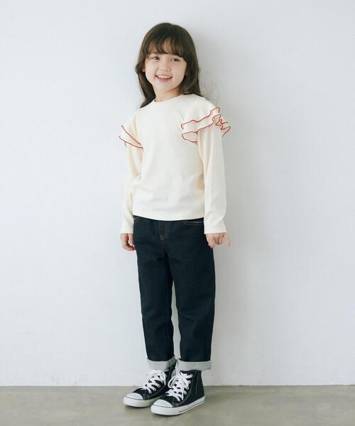 green label relaxing(グリーンレーベルリラクシング)の「TJ ドビーデニム テーパードパンツ 100cm-130cm(デニムパンツ・キッズ・ライトブルー/ネイビー/コバルトブルー・110cm/100cm/120cm/130cm)」の22枚目の写真