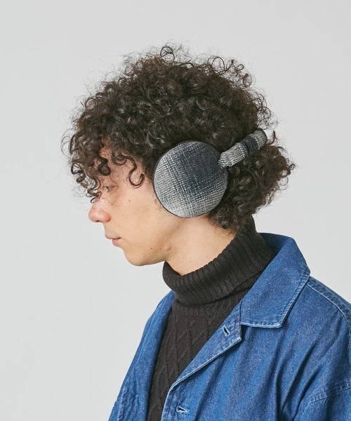OVERRIDE（オーバーライド）の「OVERRIDE  COTTON TWEED EARMUFF 2WAY（イヤーマフ・メンズ・ベージュ/ネイビー/ブラック・FREE）」の5枚目の写真