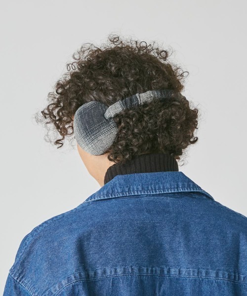 OVERRIDE（オーバーライド）の「OVERRIDE  COTTON TWEED EARMUFF 2WAY（イヤーマフ・メンズ・ベージュ/ネイビー/ブラック・FREE）」の6枚目の写真