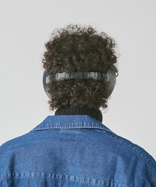 OVERRIDE（オーバーライド）の「OVERRIDE  COTTON TWEED EARMUFF 2WAY（イヤーマフ・メンズ・ベージュ/ネイビー/ブラック・FREE）」の7枚目の写真