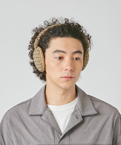 OVERRIDE（オーバーライド）の「OVERRIDE  COTTON TWEED EARMUFF 2WAY（イヤーマフ・メンズ・ベージュ/ネイビー/ブラック・FREE）」の10枚目の写真