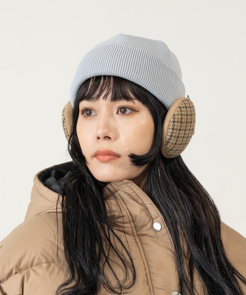 OVERRIDE（オーバーライド）の「OVERRIDE  COTTON TWEED EARMUFF 2WAY（イヤーマフ・メンズ・ベージュ/ネイビー/ブラック・FREE）」の21枚目の写真