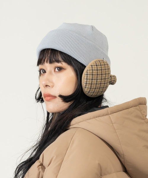 OVERRIDE（オーバーライド）の「OVERRIDE  COTTON TWEED EARMUFF 2WAY（イヤーマフ・メンズ・ベージュ/ネイビー/ブラック・FREE）」の22枚目の写真