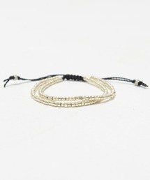 『SILVER BULLET SELECT AC/シルバーバレットセレクト』スリーカットビーズ2連ブレスレット【+】