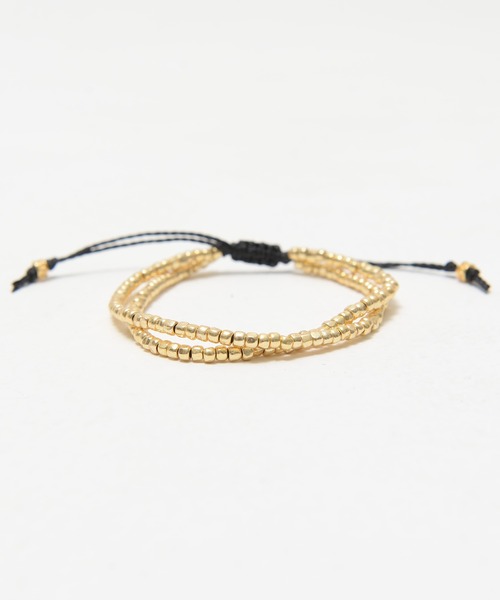 SILVER BULLET（シルバーバレット）の「『SILVER BULLET SELECT AC/シルバーバレットセレクト』スリーカットビーズ2連ブレスレット【+】（ブレスレット・メンズ・その他1/シルバー/ゴールド・FREE）」の2枚目の写真