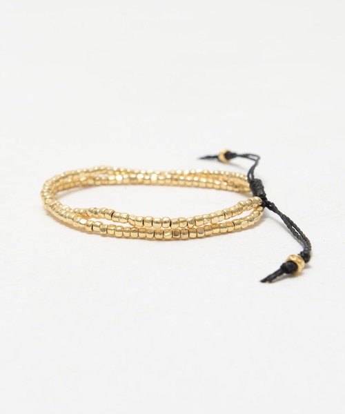 SILVER BULLET（シルバーバレット）の「『SILVER BULLET SELECT AC/シルバーバレットセレクト』スリーカットビーズ2連ブレスレット【+】（ブレスレット・メンズ・その他1/シルバー/ゴールド・FREE）」の6枚目の写真