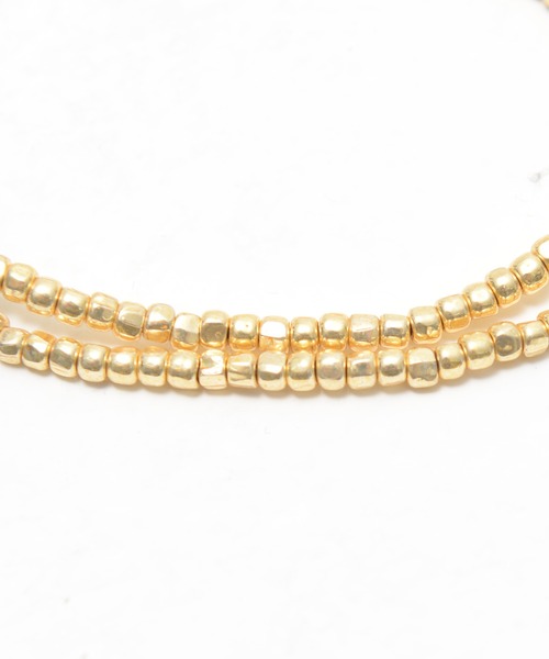 SILVER BULLET（シルバーバレット）の「『SILVER BULLET SELECT AC/シルバーバレットセレクト』スリーカットビーズ2連ブレスレット【+】（ブレスレット・メンズ・その他1/シルバー/ゴールド・FREE）」の14枚目の写真