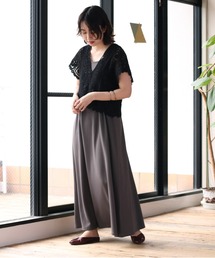 cepo | 【セットアイテム】クロシェニット＋ポンチキャミワンピース(ワンピース)