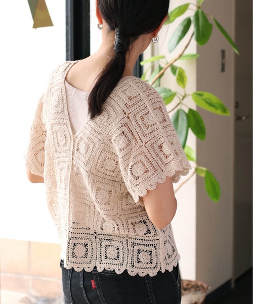 cepo（セポ）の「【セットアイテム】クロシェニット＋ポンチキャミワンピース（ワンピース・レディース・ブラック/グレー/オレンジ・M）」の20枚目の写真