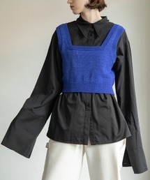 ダブルカフスフレアシャツ