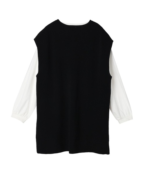 CRAFT STANDARD BOUTIQUE（クラフトスタンダードブティック）の「Vネックニットベスト+ロンTee　＊◆（ベスト・レディース・ブラック/パープル/ブラウン/グレイッシュベージュ・M/L）」の21枚目の写真