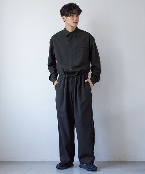 LOWRYS FARM（ローリーズファーム）の「トロストレッチジャンプスーツ　157690（つなぎ/オールインワン・メンズ・ブラック・MEDIUM/LARGE）」の3枚目の写真