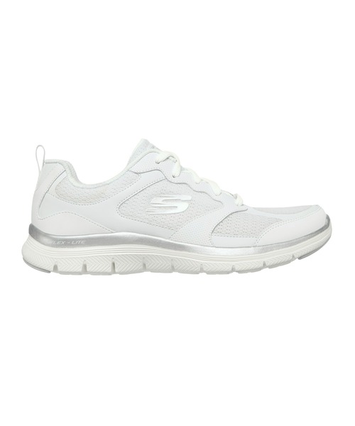 SKECHERS(スケッチャーズ)の「SKECHERS FLEX APPEAL 4.0-ACTIVE FLOW / スケッチャーズ フレックス アピール 4.0-アクティブ フロー【幅広 ワイドタイプ 】(スニーカー・レディース・ホワイト・22.5cm/23cm/23.5cm/24cm/24.5cm/25cm)」の3枚目の写真