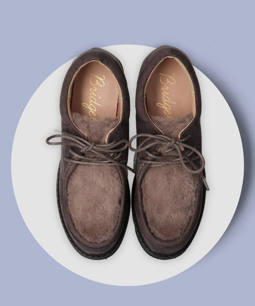 Bridget Birkin（ブリジットバーキン）の「【Bridget Birkin】チロリアンシューズ(521652)（モカシン/デッキシューズ・レディース・キャメル/グレー/ブラック/ベージュ・24/23/23.5/24.5/22.5）」の2枚目の写真