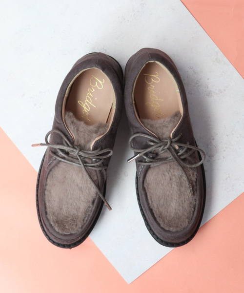 Bridget Birkin（ブリジットバーキン）の「【Bridget Birkin】チロリアンシューズ(521652)（モカシン/デッキシューズ・レディース・キャメル/グレー/ブラック/ベージュ・24/23/23.5/24.5/22.5）」の8枚目の写真