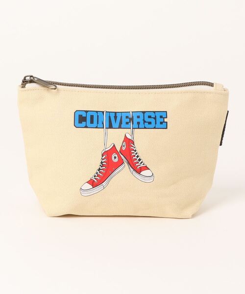 CONVERSE（コンバース）の「CONVERSE / CANVAS HANGING SHOES LOGO PRINT POUCH / 70075000（エコバッグ/サブバッグ・レディース・ブラック/ベージュ/オフホワイト・ONESIZE）」の8枚目の写真