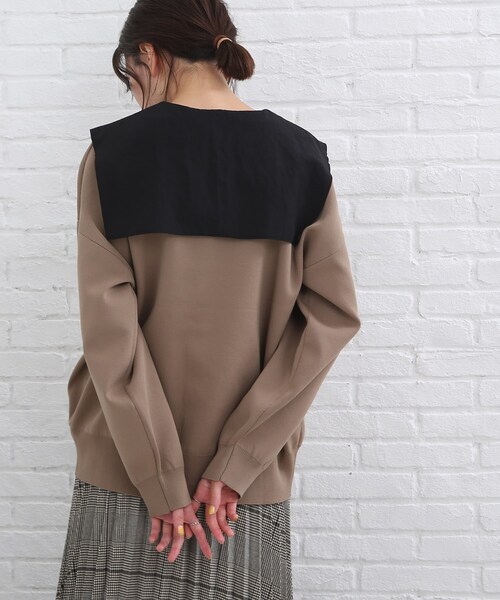 SHOO・LA・RUE（シューラルー）の「◆リングドット釦がアクセント！スポンディッシュ カーディガン（カーディガン/ボレロ・レディース・ブラック/グリーン/マスタード/ナチュラル/ブラウン系その他/ブルー/ピンク系その他/モスグリーン・00）」の22枚目の写真