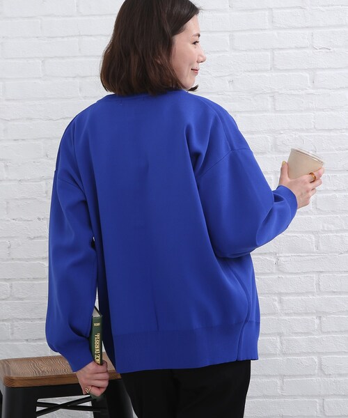 SHOO・LA・RUE（シューラルー）の「◆リングドット釦がアクセント！スポンディッシュ カーディガン（カーディガン/ボレロ・レディース・ブラック/グリーン/マスタード/ナチュラル/ブラウン系その他/ブルー/ピンク系その他/モスグリーン・00）」の18枚目の写真