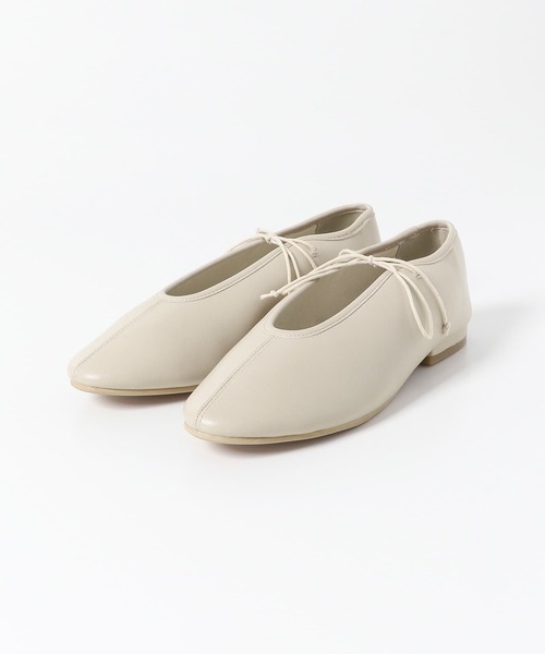 SENSE OF PLACE by URBAN RESEARCH(センスオブプレイスバイアーバンリサーチ)の「バレエシューズ(バレエシューズ・レディース・ブラック/アイボリー・SMALL/MEDIUM/LARGE)」の6枚目の写真