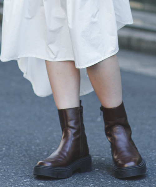 STILMODA(スティルモーダ)の「(STILMODA)ミドルブーツ(ブーツ・レディース・ブラック/ブラウン・37/38/36/39)」の14枚目の写真