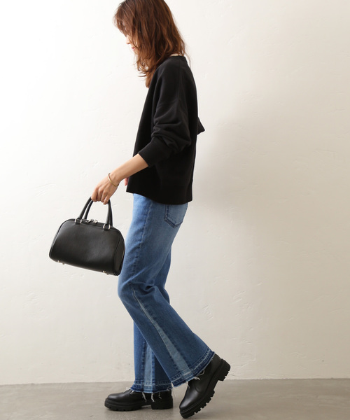 JOURNAL STANDARD relume(ジャーナルスタンダード レリューム)の「《追加2》製品染めスウェットカーディガン(カーディガン/ボレロ・レディース・ブラック/ブラウン/レッド・FREE)」の5枚目の写真