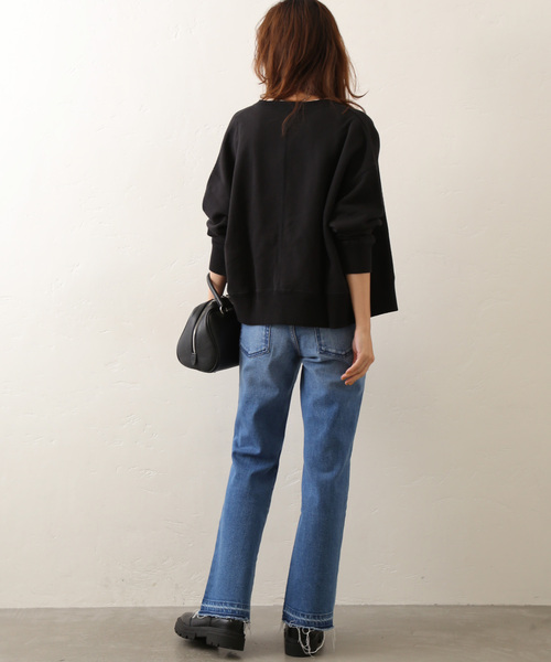 JOURNAL STANDARD relume(ジャーナルスタンダード レリューム)の「《追加2》製品染めスウェットカーディガン(カーディガン/ボレロ・レディース・ブラック/ブラウン/レッド・FREE)」の7枚目の写真