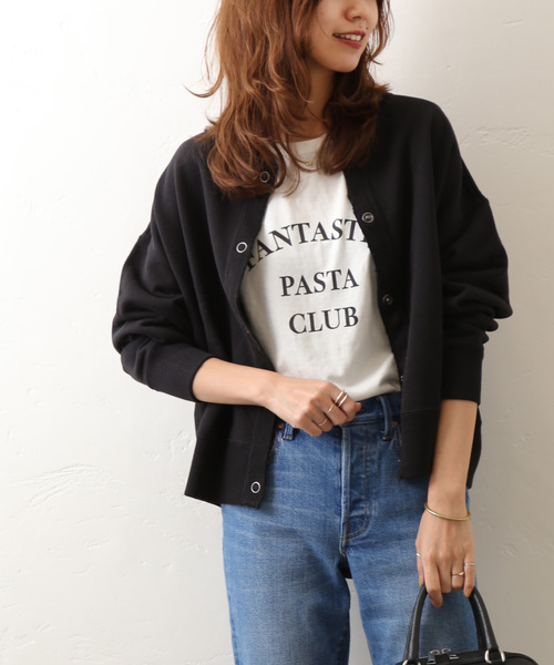 JOURNAL STANDARD relume(ジャーナルスタンダード レリューム)の「《追加2》製品染めスウェットカーディガン(カーディガン/ボレロ・レディース・ブラック/ブラウン/レッド・FREE)」の8枚目の写真