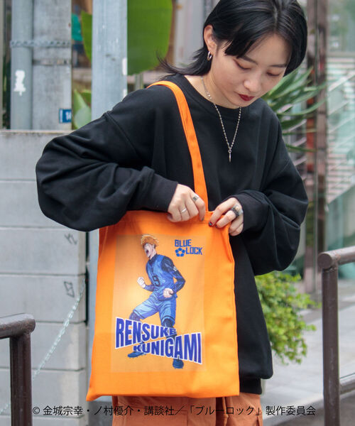 GLOSTER（グロスター）の「【BLUELOCK/ブルーロック】トートバッグ（トートバッグ・メンズ・ピンク/イエロー/オレンジ/ライトグリーン・FREE）」の4枚目の写真