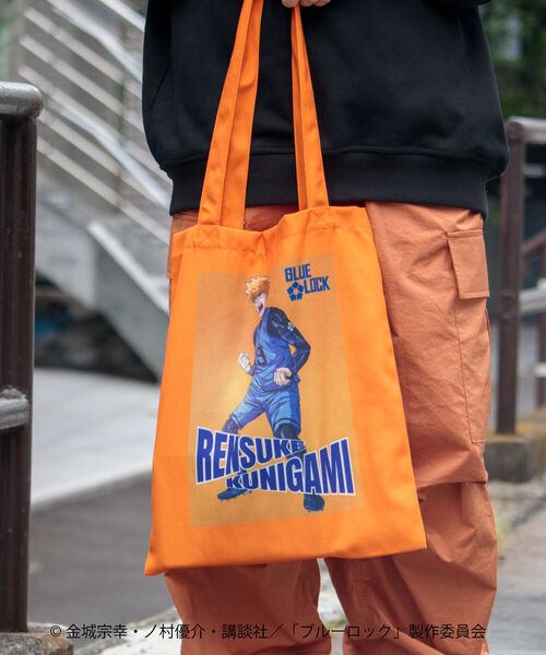 GLOSTER（グロスター）の「【BLUELOCK/ブルーロック】トートバッグ（トートバッグ・メンズ・ピンク/イエロー/オレンジ/ライトグリーン・FREE）」の9枚目の写真