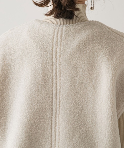 rectangle（レクタングル）の「ボアベスト（ベスト・レディース・ブラック/アイボリー・FREE）」の15枚目の写真