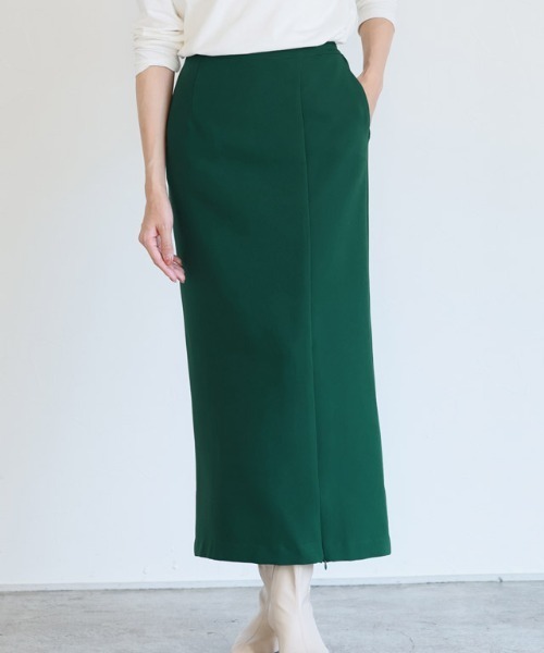 Pierrot(ピエロ)の「2wayスリットスカート ロング丈(スカート・レディース・ブラック/アイボリー/グリーン系その他・M/L)」の12枚目の写真