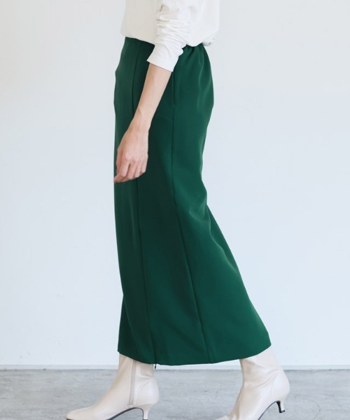 Pierrot(ピエロ)の「2wayスリットスカート ロング丈(スカート・レディース・ブラック/アイボリー/グリーン系その他・M/L)」の16枚目の写真