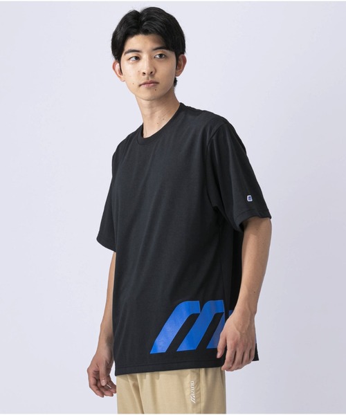 MIZUNO SPORTS STYLE（ミズノスポーツスタイル）の「ルーズフィットＴシャツ［ユニセックス］（Tシャツ/カットソー・メンズ・ブラック/グレー/オフホワイト・S/M/L/XL）」の3枚目の写真