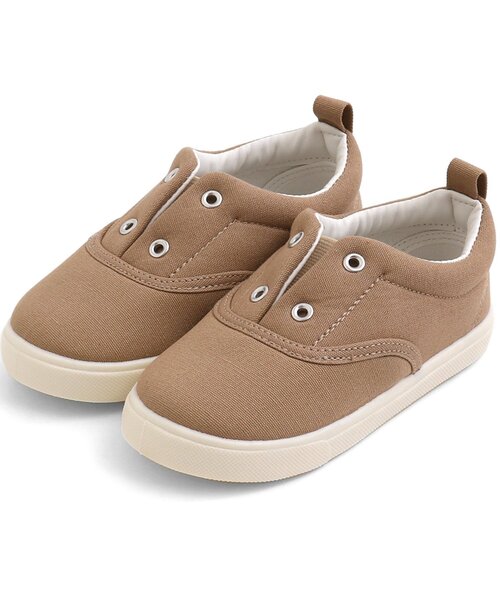 Ampersand（アンパサンド）の「撥水キャンバススニーカートドラー（スニーカー・キッズ・ライトグレー/ブラック/ベージュ/レッド/カーキ・22/20/18/17/19/21/16）」の3枚目の写真