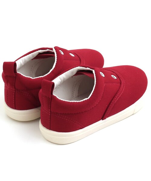 Ampersand（アンパサンド）の「撥水キャンバススニーカートドラー（スニーカー・キッズ・ライトグレー/ブラック/ベージュ/レッド/カーキ・22/20/18/17/19/21/16）」の6枚目の写真