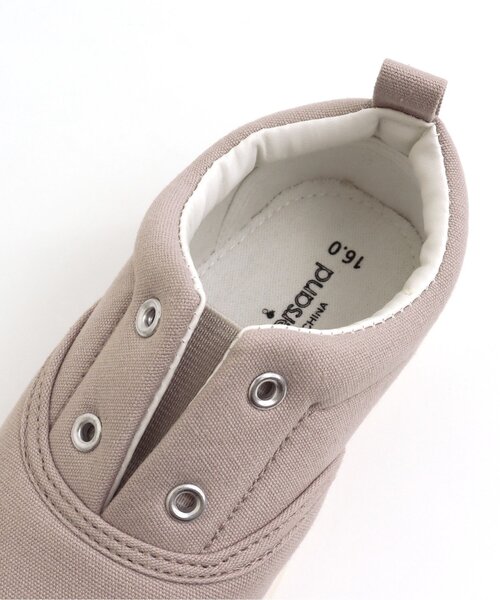 Ampersand（アンパサンド）の「撥水キャンバススニーカートドラー（スニーカー・キッズ・ライトグレー/ブラック/ベージュ/レッド/カーキ・22/20/18/17/19/21/16）」の13枚目の写真