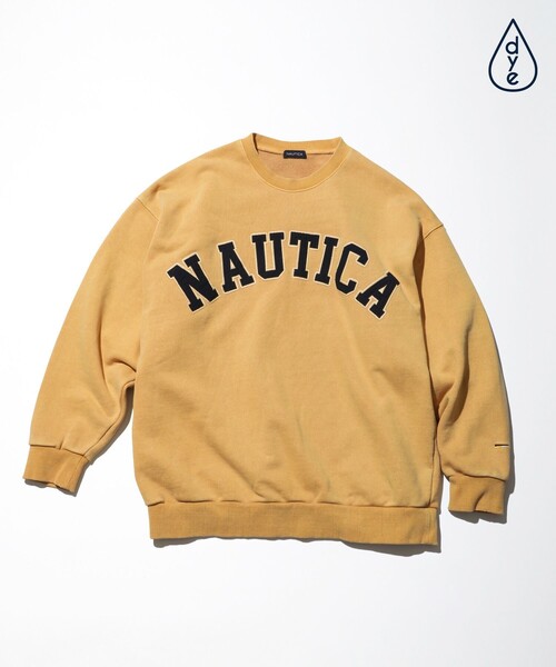 NAUTICA（ノーティカ）の「NAUTICA/ノーティカ Pigment Dyed Arch Logo Sweatshirt 2.3（スウェット・メンズ・チャコール/ワイン/マスタード/ネイビー・SMALL/MEDIUM/LARGE/X-LARGE/XX-LARGE）」の7枚目の写真