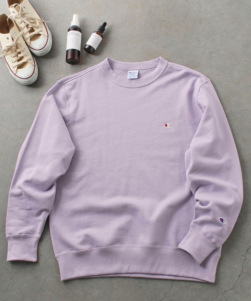 Champion(チャンピオン)の「【Champion】C3-W001 CREWNECK SWEATSHIRT/スウェット/チャンピオン(スウェット・メンズ・ホワイト/ライトグレー系/オートミール/ネイビー/ブラック/ラベンダー・S/M/L/XL)」の6枚目の写真