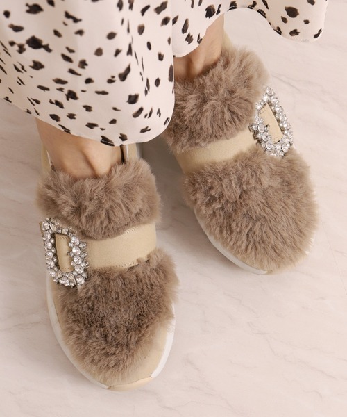 diana（プラスダイアナ）の「エコファースリッポンスニーカー